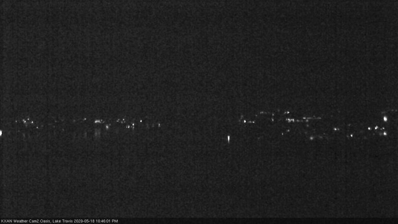 Lake Travis webcam, May 18, 2020 10:45 PM CT