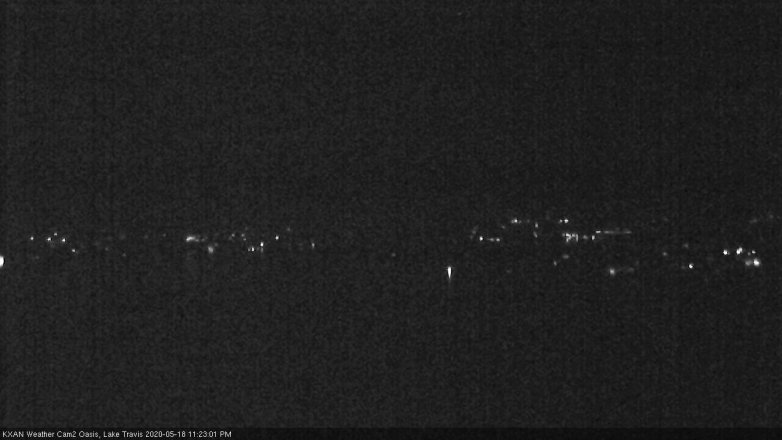 Lake Travis webcam, May 18, 2020 11:25 PM CT