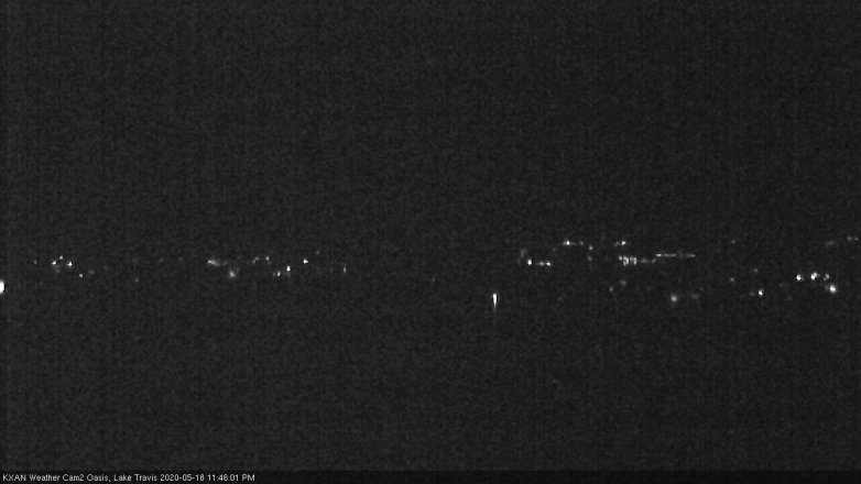 Lake Travis webcam, May 18, 2020 11:45 PM CT