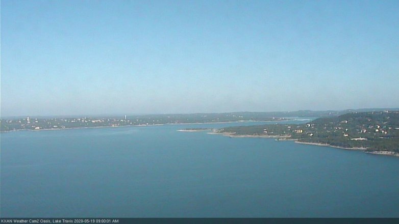 Lake Travis webcam, May 19, 2020 9:00 AM CT