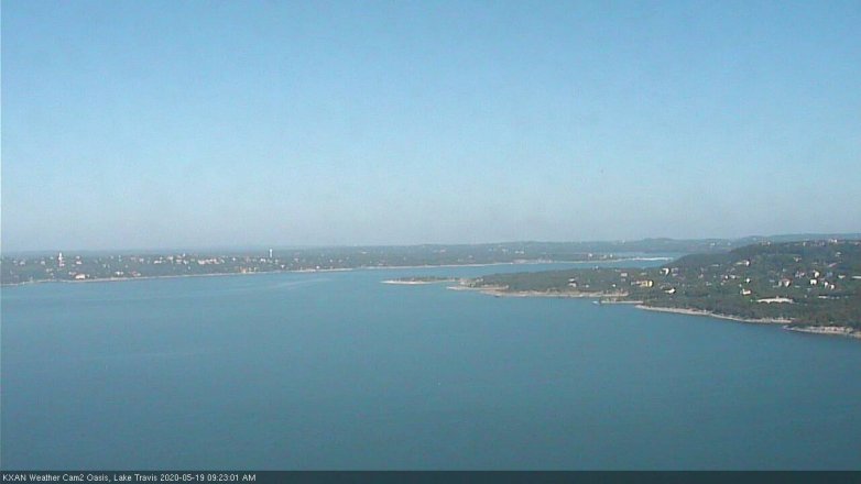 Lake Travis webcam, May 19, 2020 9:25 AM CT