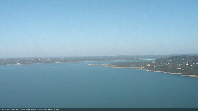 Lake Travis webcam, May 19, 2020 9:45 AM CT