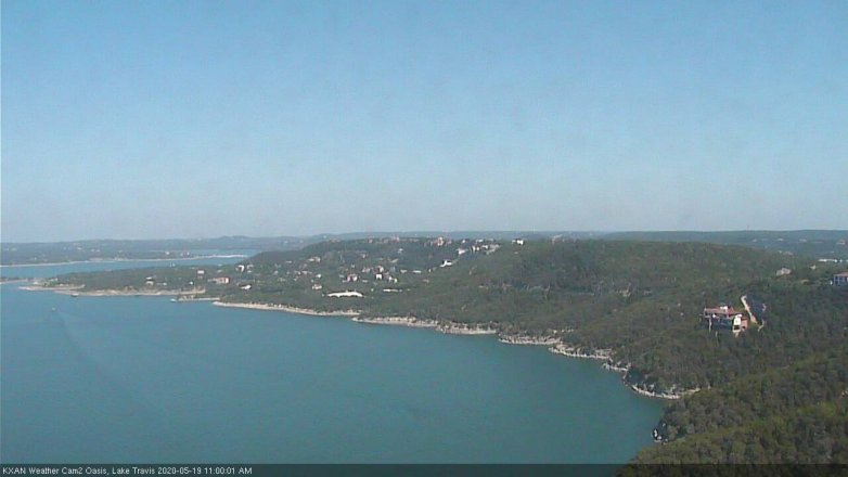 Lake Travis webcam, May 19, 2020 11:00 AM CT