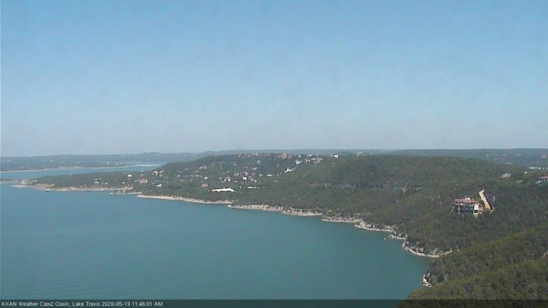 Lake Travis webcam, May 19, 2020 11:45 AM CT