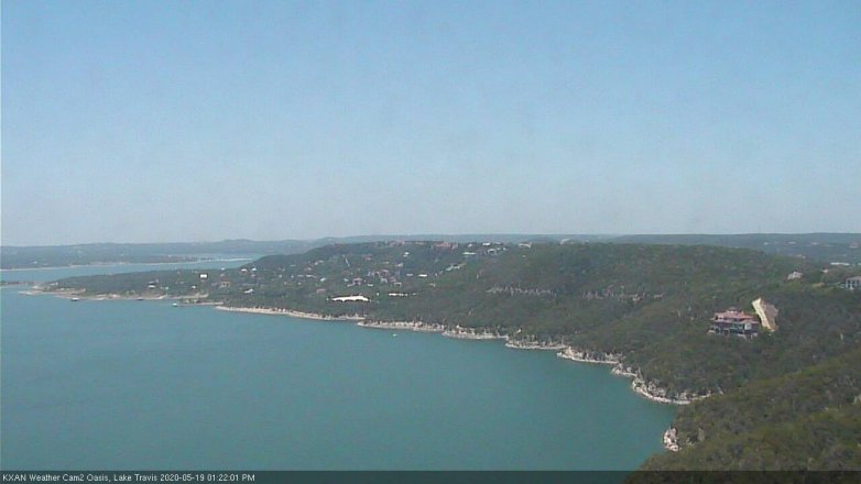 Lake Travis webcam, May 19, 2020 1:25 PM CT