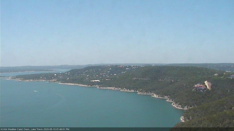 Lake Travis webcam, May 19, 2020 1:45 PM CT