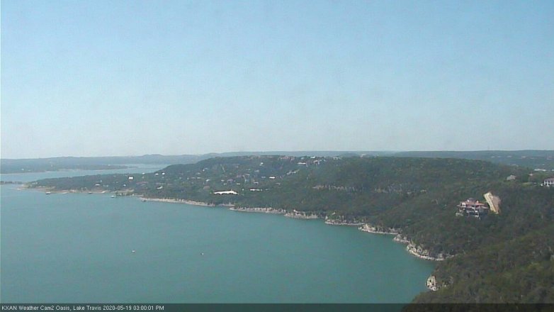 Lake Travis webcam, May 19, 2020 3:00 PM CT