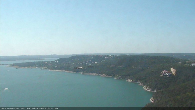 Lake Travis webcam, May 19, 2020 3:45 PM CT