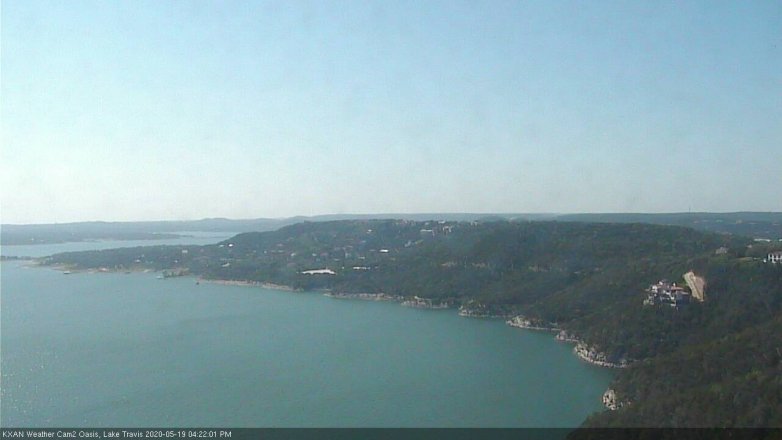 Lake Travis webcam, May 19, 2020 4:25 PM CT