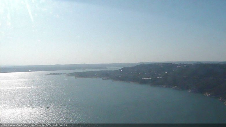 Lake Travis webcam, May 19, 2020 5:25 PM CT