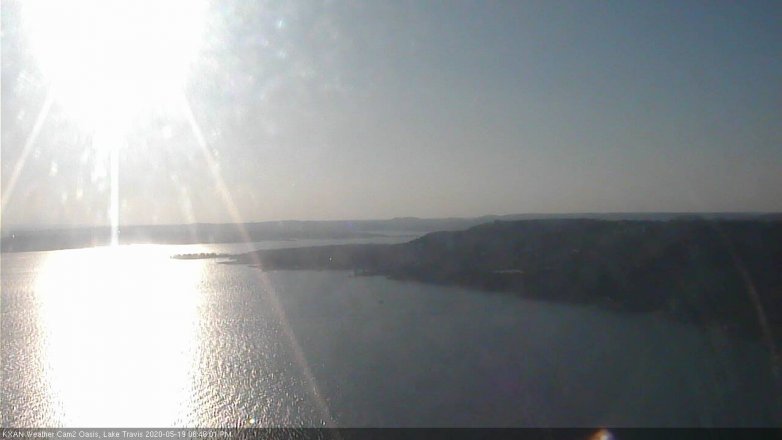Lake Travis webcam, May 19, 2020 6:45 PM CT