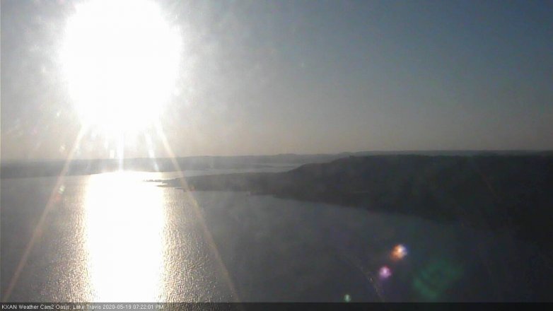 Lake Travis webcam, May 19, 2020 7:25 PM CT