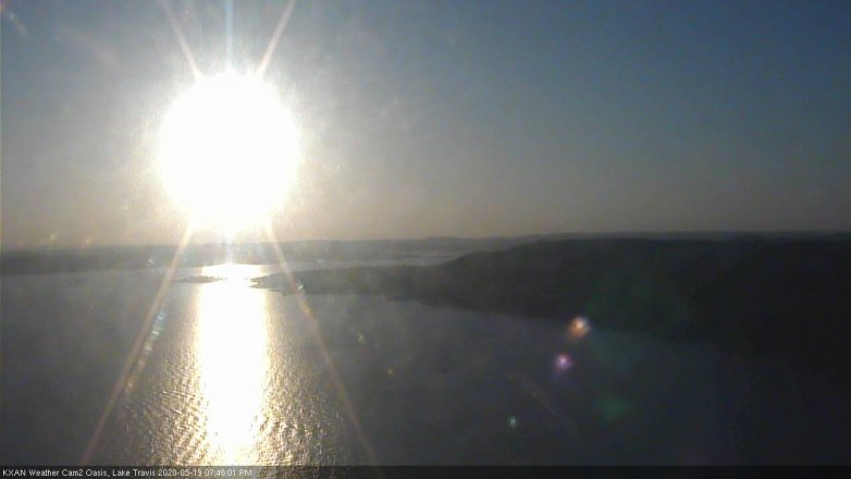 Lake Travis webcam, May 19, 2020 7:45 PM CT