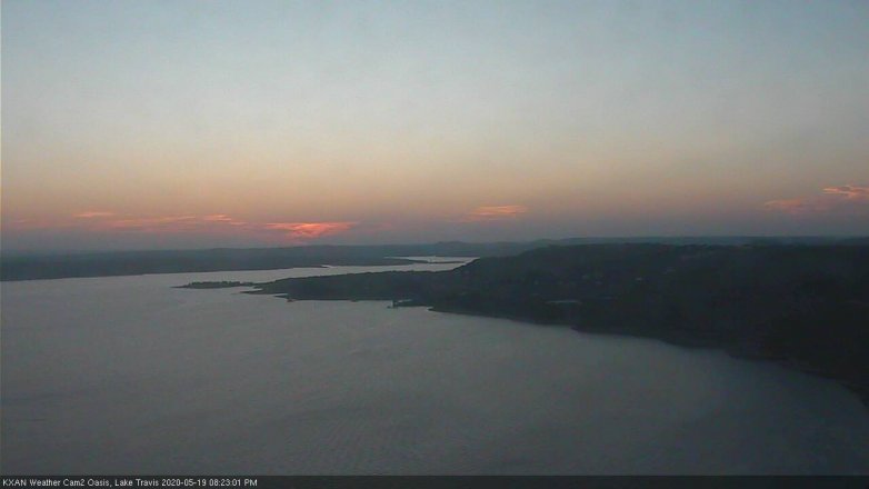 Lake Travis webcam, May 19, 2020 8:25 PM CT