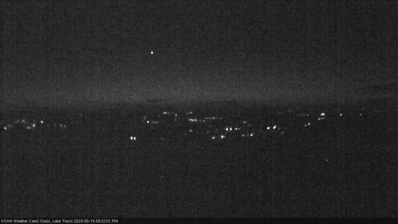 Lake Travis webcam, May 19, 2020 9:25 PM CT