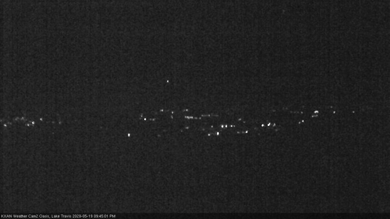 Lake Travis webcam, May 19, 2020 9:45 PM CT