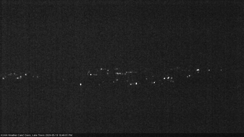Lake Travis webcam, May 19, 2020 10:45 PM CT