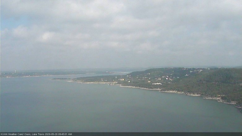Lake Travis webcam, May 20, 2020 9:45 AM CT