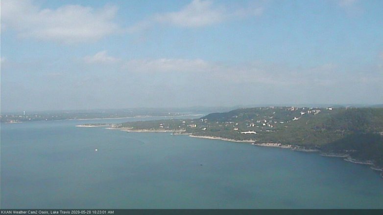 Lake Travis webcam, May 20, 2020 10:25 AM CT