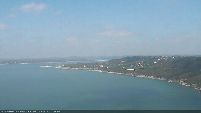 Lake Travis webcam, May 20, 2020 11:00 AM CT