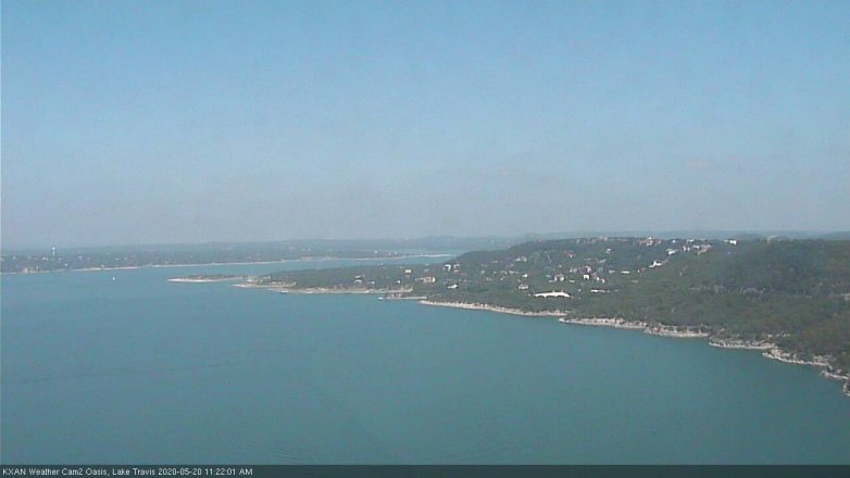 Lake Travis webcam, May 20, 2020 11:25 AM CT