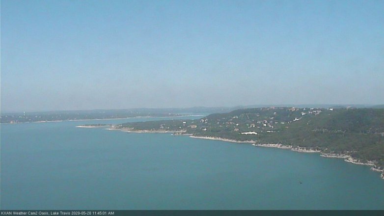 Lake Travis webcam, May 20, 2020 11:45 AM CT