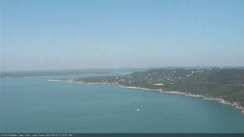 Lake Travis webcam, May 20, 2020 12:25 PM CT