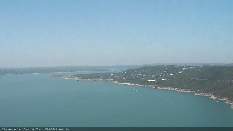 Lake Travis webcam, May 20, 2020 1:00 PM CT