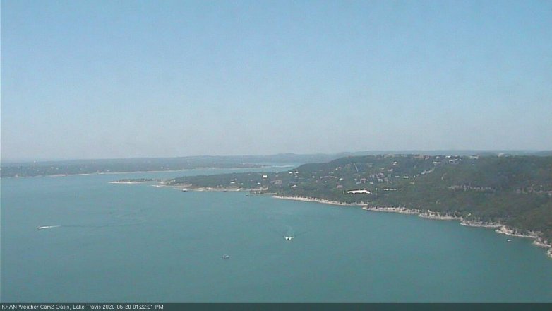 Lake Travis webcam, May 20, 2020 1:25 PM CT
