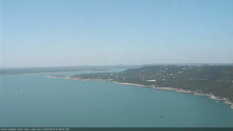 Lake Travis webcam, May 20, 2020 1:45 PM CT