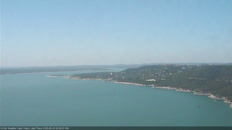 Lake Travis webcam, May 20, 2020 2:00 PM CT