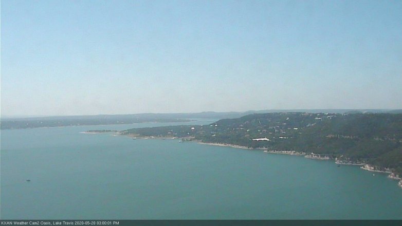 Lake Travis webcam, May 20, 2020 3:00 PM CT