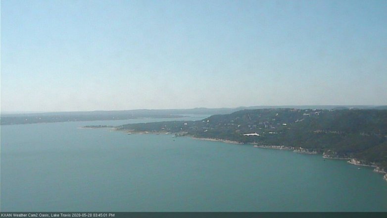 Lake Travis webcam, May 20, 2020 3:45 PM CT