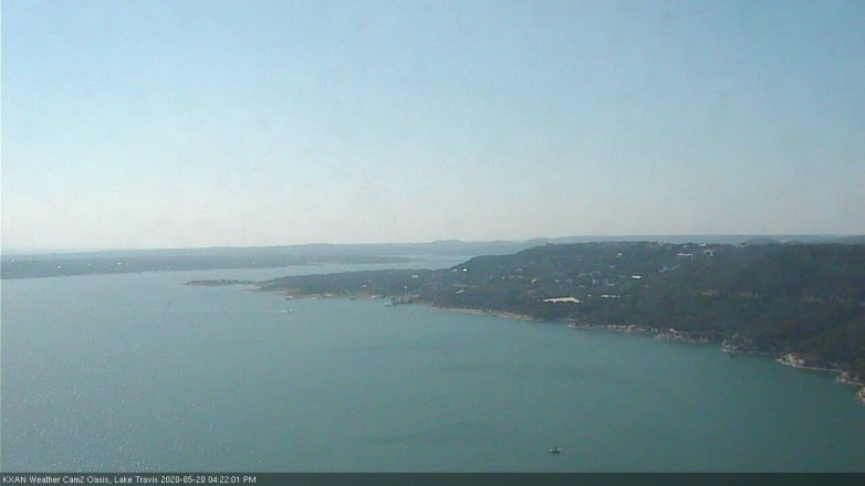 Lake Travis webcam, May 20, 2020 4:25 PM CT