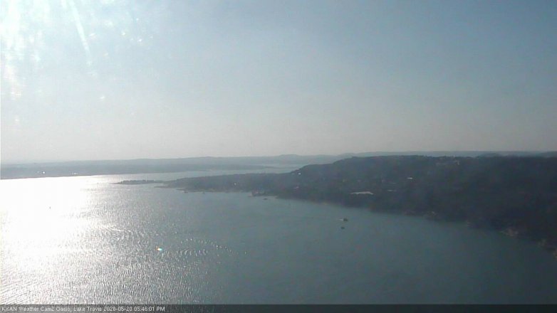 Lake Travis webcam, May 20, 2020 5:45 PM CT