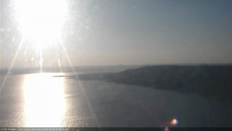 Lake Travis webcam, May 20, 2020 7:00 PM CT
