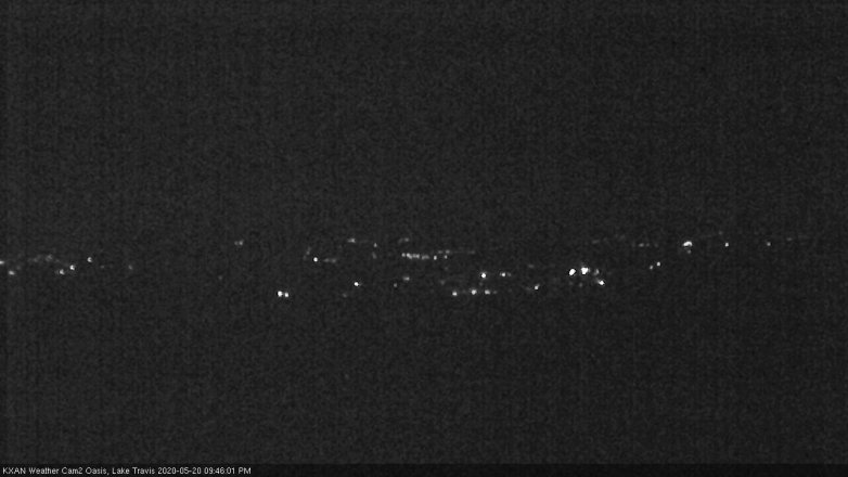 Lake Travis webcam, May 20, 2020 9:45 PM CT