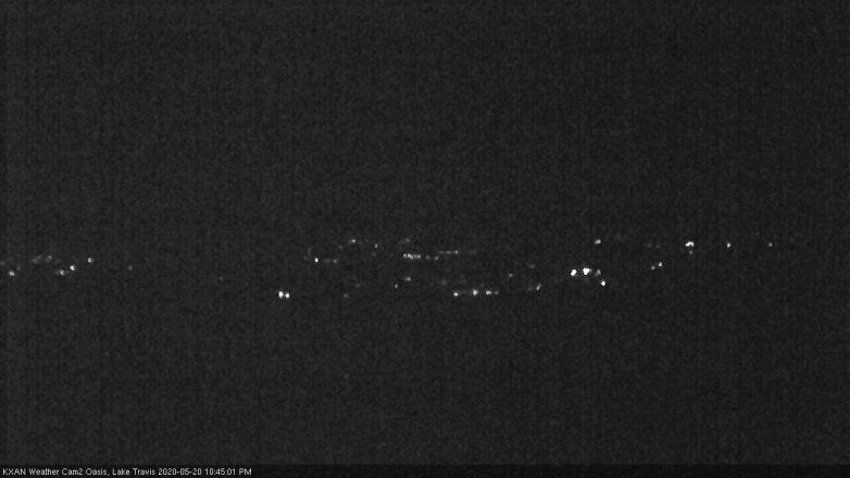 Lake Travis webcam, May 20, 2020 10:45 PM CT