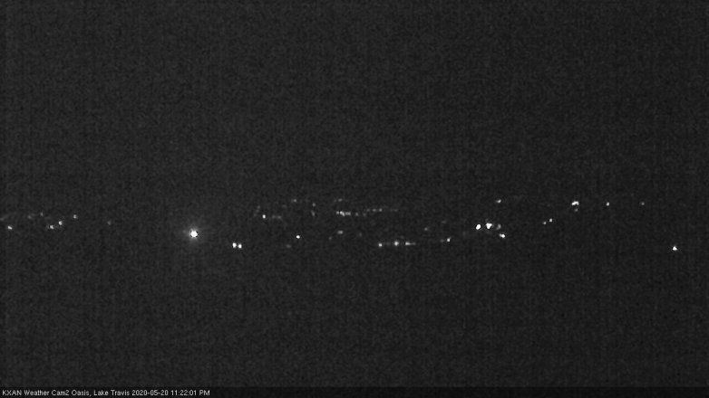Lake Travis webcam, May 20, 2020 11:25 PM CT