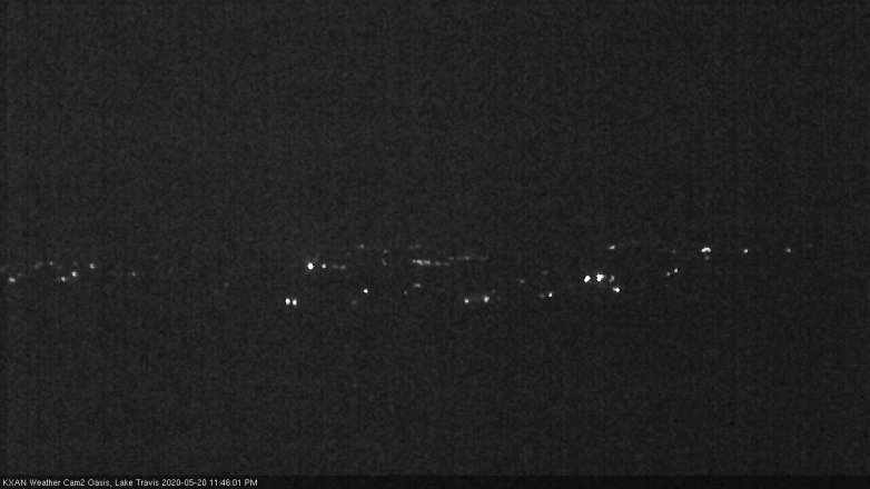 Lake Travis webcam, May 20, 2020 11:45 PM CT