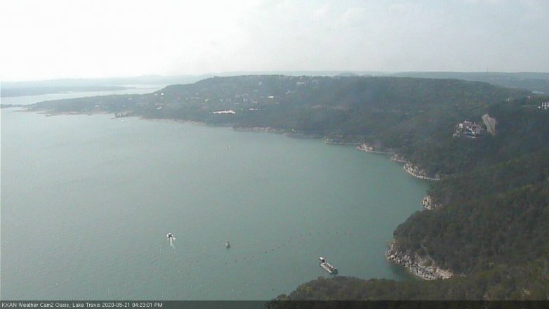 Lake Travis webcam, May 21, 2020 4:25 PM CT