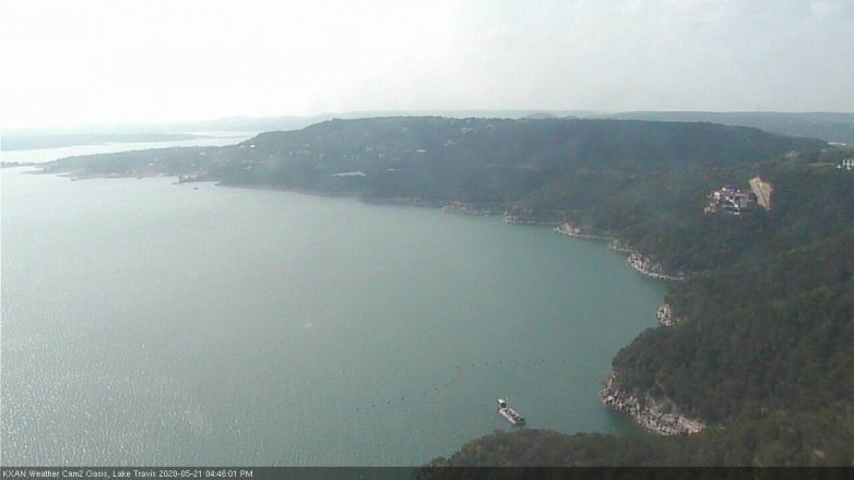 Lake Travis webcam, May 21, 2020 4:45 PM CT