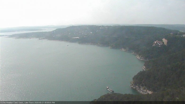 Lake Travis webcam, May 21, 2020 5:00 PM CT
