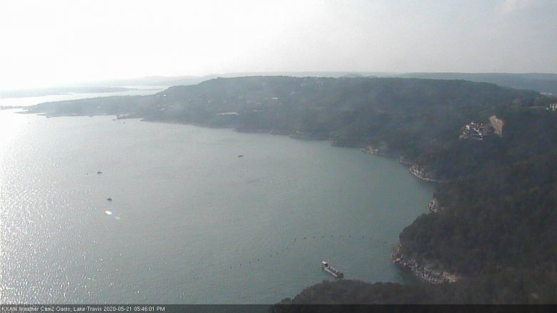 Lake Travis webcam, May 21, 2020 5:45 PM CT