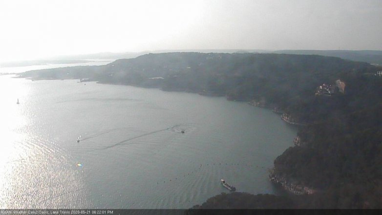 Lake Travis webcam, May 21, 2020 6:25 PM CT