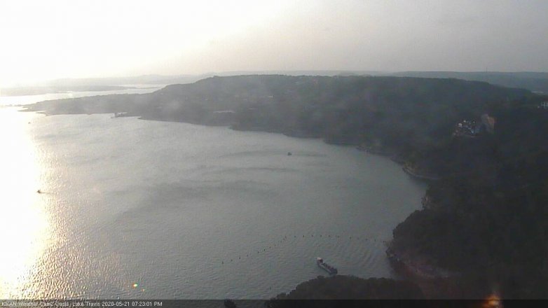 Lake Travis webcam, May 21, 2020 7:25 PM CT