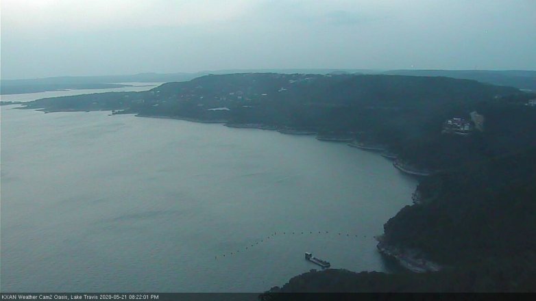 Lake Travis webcam, May 21, 2020 8:25 PM CT