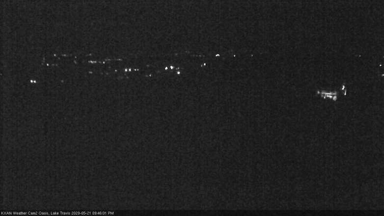Lake Travis webcam, May 21, 2020 9:45 PM CT