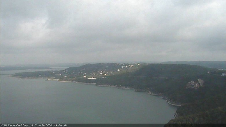 Lake Travis webcam, May 22, 2020 9:00 AM CT