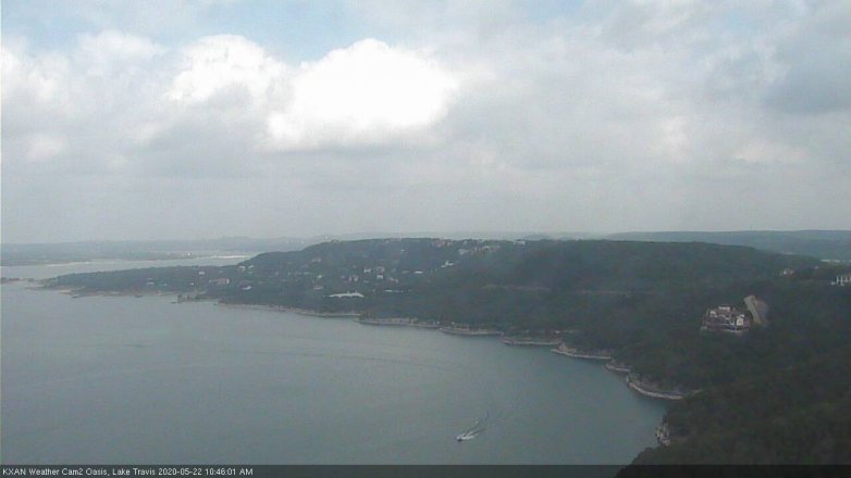 Lake Travis webcam, May 22, 2020 10:45 AM CT